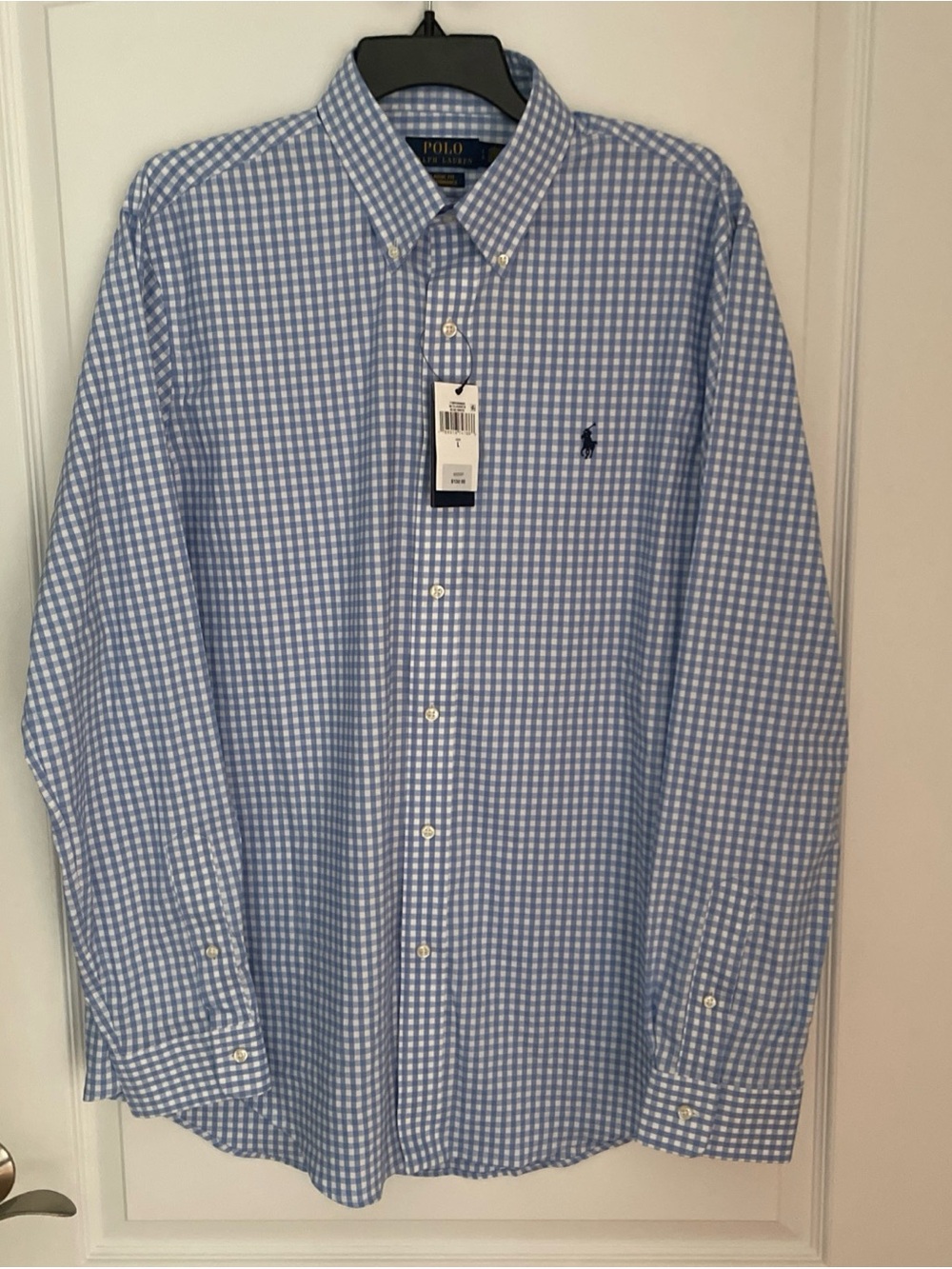 Polo Ralph Lauren Men's Button Down Classic Fit Performance Shirt Large Blue NWT